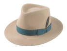 Men's Fedora | The DRAKE | Custom Handmade Hats Agnoulita Hats 1 | Camel, Men's Fedora, Rabbit fur felt, Teardrop