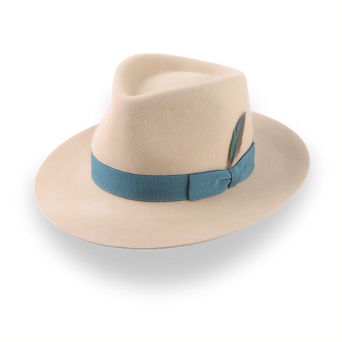 Tan Fedora for Men In Exclusive Crown Shape | The Drake