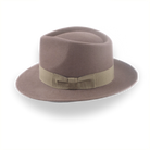 Taupe Brown Wide Brim Fedora For Men | The Sovereign - Agnoulita Hats 2 