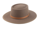 The TALISMAN | Agnoulita Custom Handmade Hats Agnoulita Hats 1 | Brown, Desert Taupe, Rabbit fur felt, Telescope, Western Style