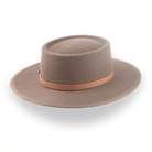 Taupe Brown Wide Brim Western Country Hat in Fur Felt | The Talisman - Agnoulita 4 