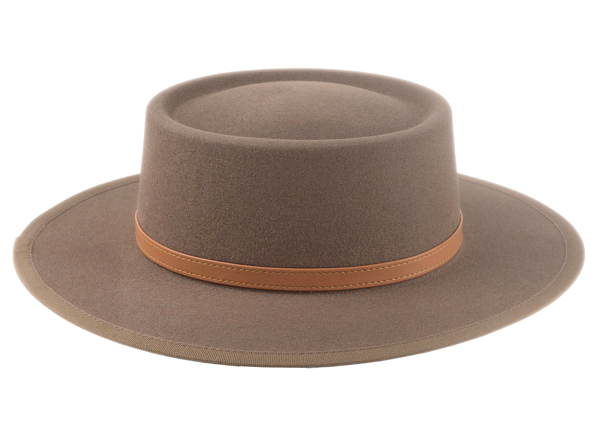 The TALISMAN | Agnoulita Custom Handmade Hats Agnoulita Hats 5 | Brown, Desert Taupe, Rabbit fur felt, Telescope, Western Style