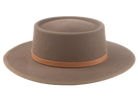 The TALISMAN | Agnoulita Custom Handmade Hats Agnoulita Hats 5 | Brown, Desert Taupe, Rabbit fur felt, Telescope, Western Style