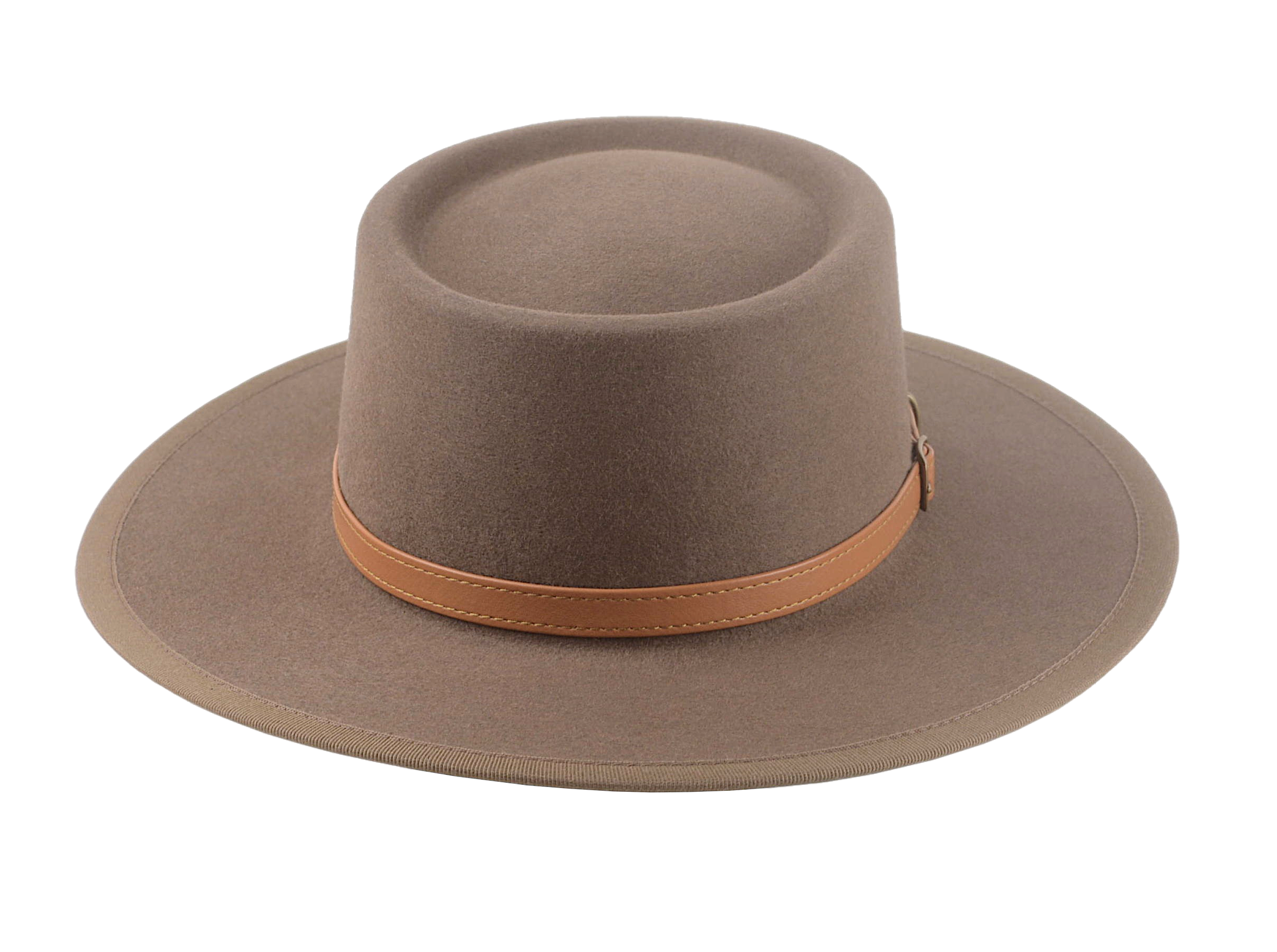 The TALISMAN | Agnoulita Custom Handmade Hats Agnoulita Hats 6 | Brown, Desert Taupe, Rabbit fur felt, Telescope, Western Style