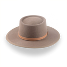 Taupe Brown Wide Brim Western Country Hat in Fur Felt | The Talisman - Agnoulita Hats 6 