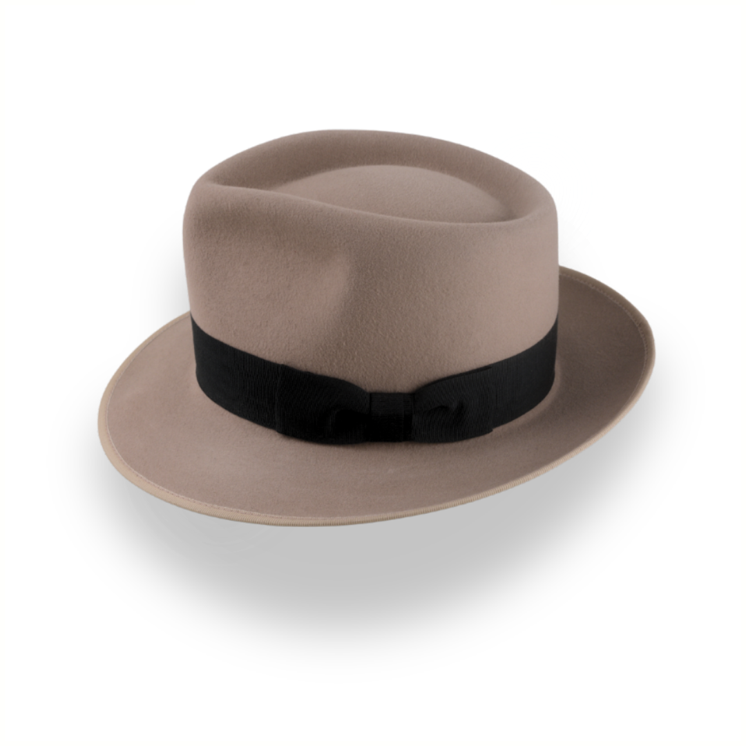 Versatile Tawny Men's Fedora Hat in Rabbit Fur | The Archer - Agnoulita Hats 2 