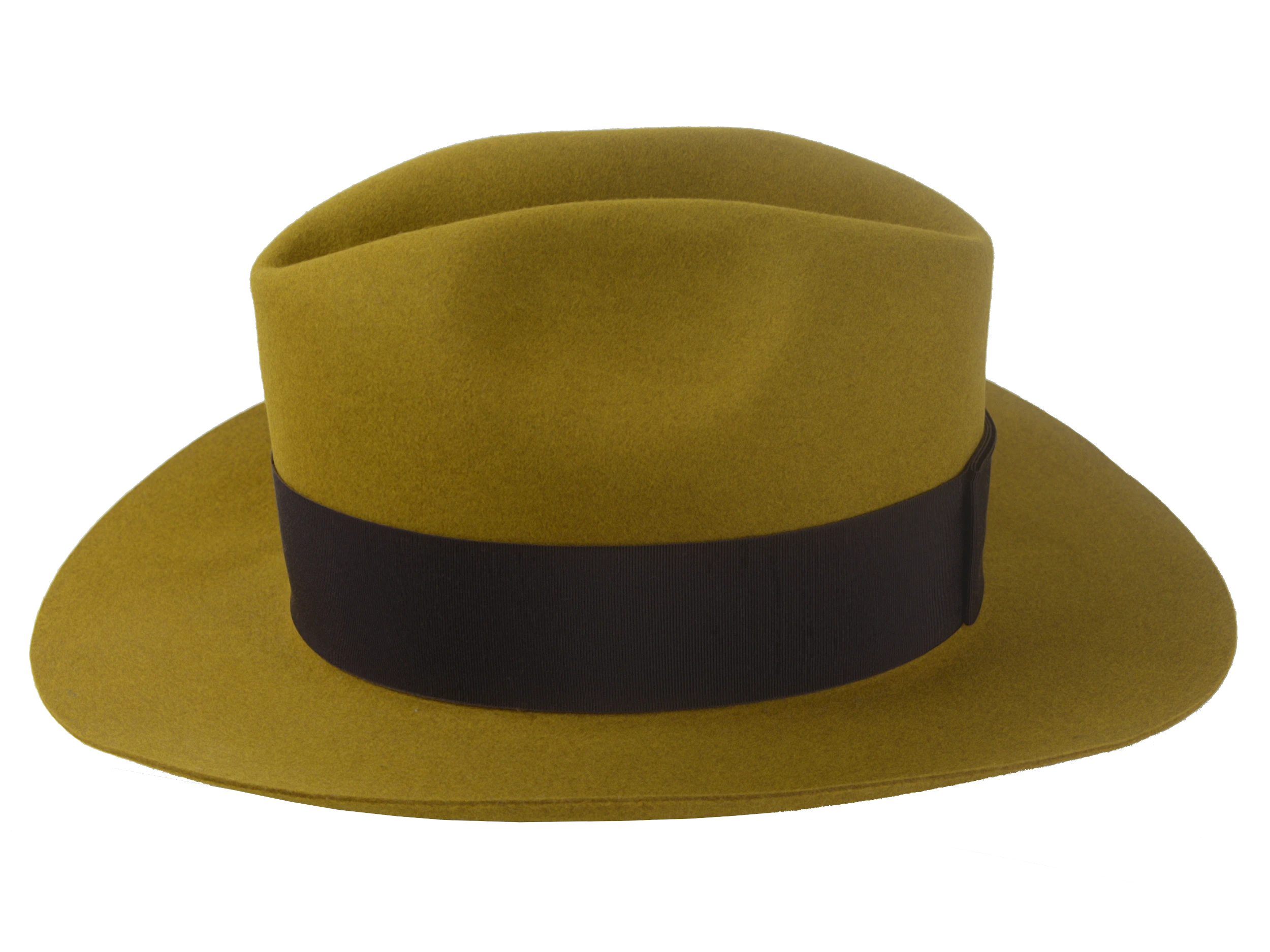 The Ace: Side angle view of the fedora, showing its classic silhouette | Agnoulita Hats