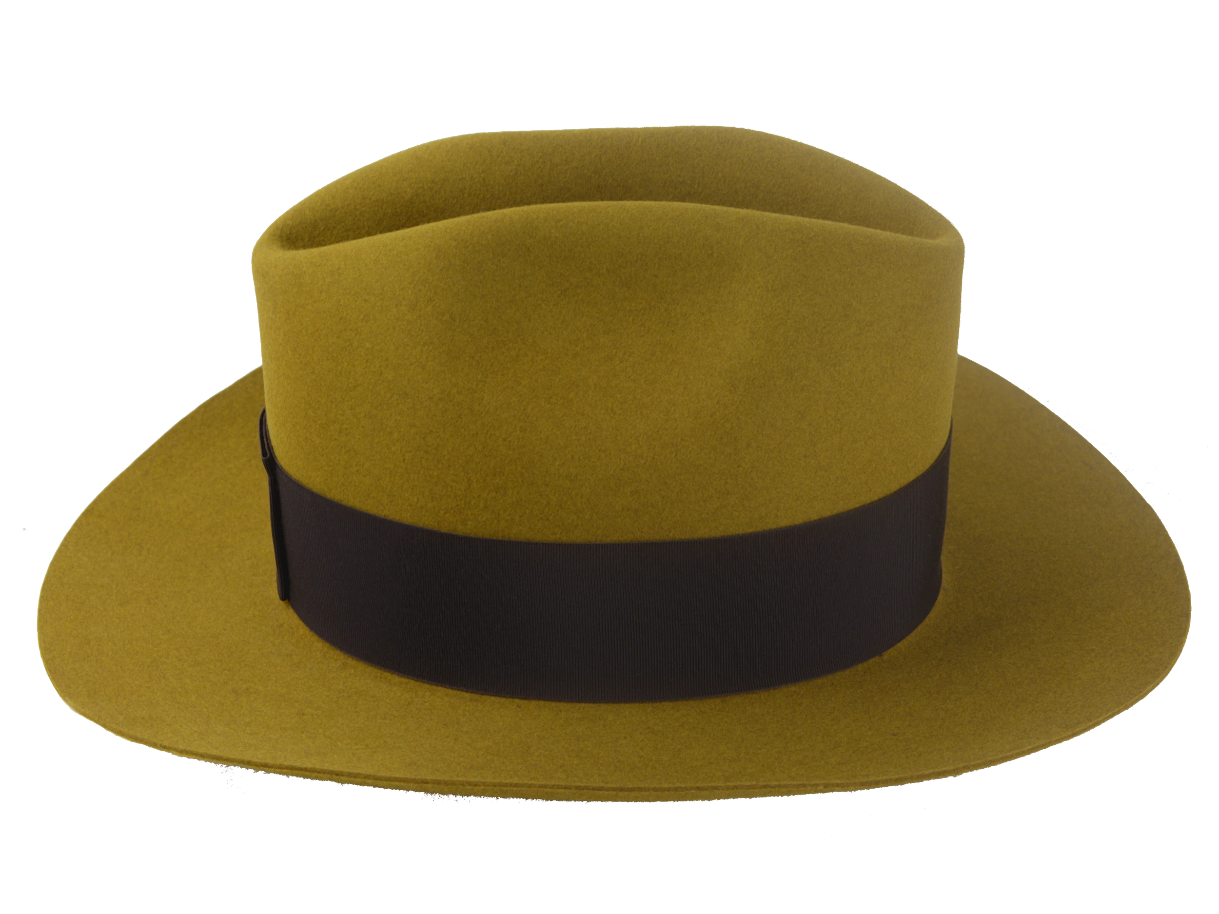 The Ace: Side angle view of the fedora, showing its classic silhouette | Agnoulita Hats