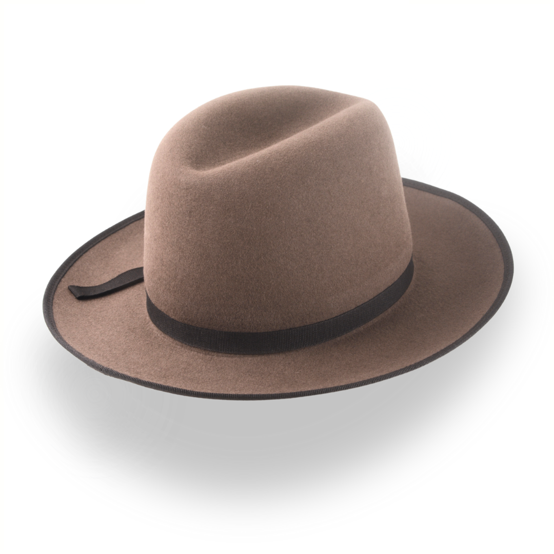 Wide Brim Western Fedora Hat with Classic 3-Inch Brim | The Wayfarer - Agnoulita Hats 4 