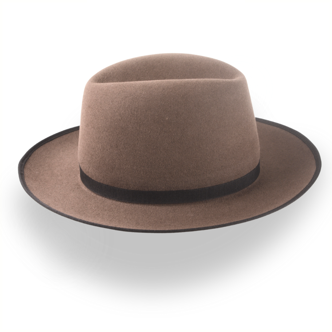 Wide Brim Western Fedora Hat with Classic 3-Inch Brim | The Wayfarer - Agnoulita Hats 5 