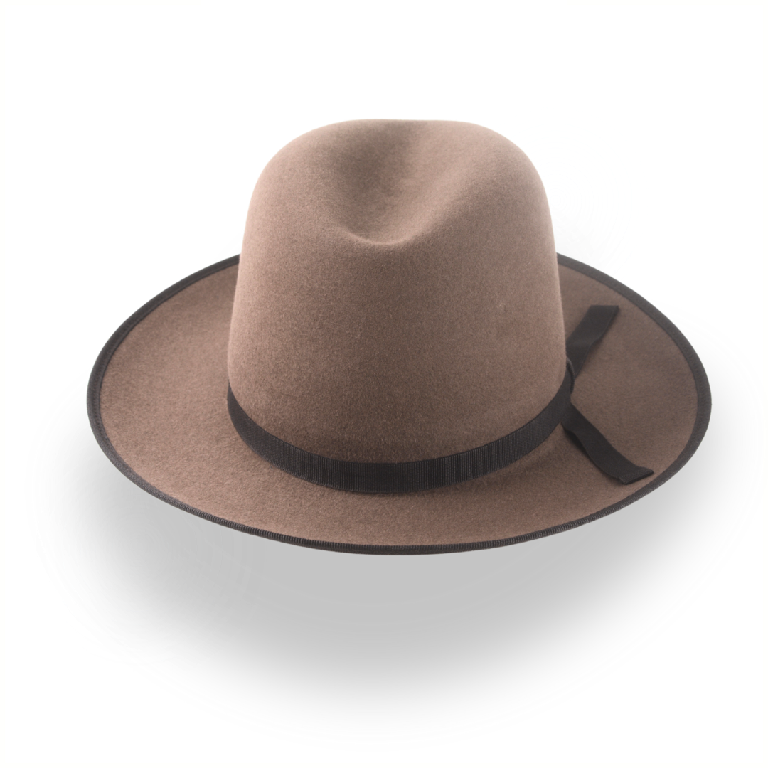 Wide Brim Western Fedora Hat with Classic 3-Inch Brim | The Wayfarer - Agnoulita Hats 6 