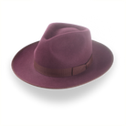 Wine Red Wide Brim Fedora Hat with Custom Options | The Ulysses - Agnoulita 1 