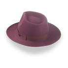 Wine Red Wide Brim Fedora Hat with Custom Options | The Ulysses - Agnoulita 3 