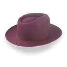 Wine Red Wide Brim Fedora Hat with Custom Options | The Ulysses - Agnoulita Hats 4 